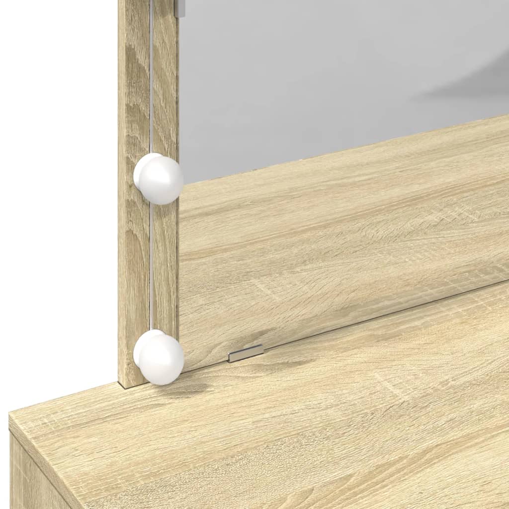 Toaletní Stolek S Led 100 X 40 X 120 Cm