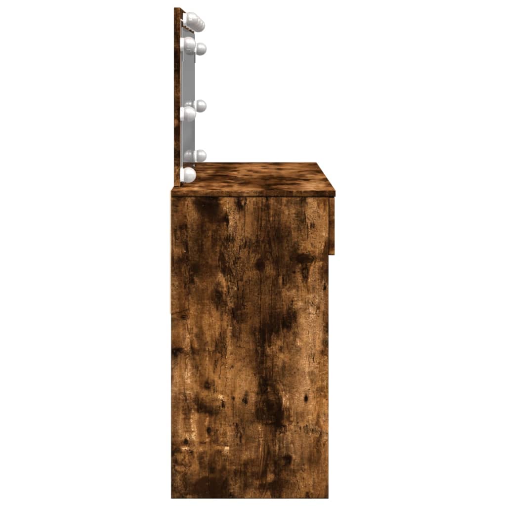 Toaletní Stolek S Led 100 X 40 X 120 Cm