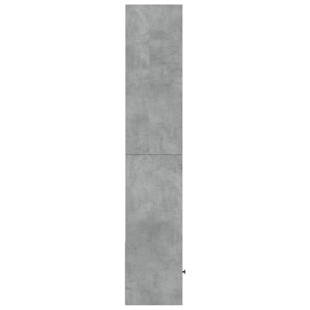 Knihovna Betonově Šedá 40 X 36 X 189 Cm Kompozitní Dřevo