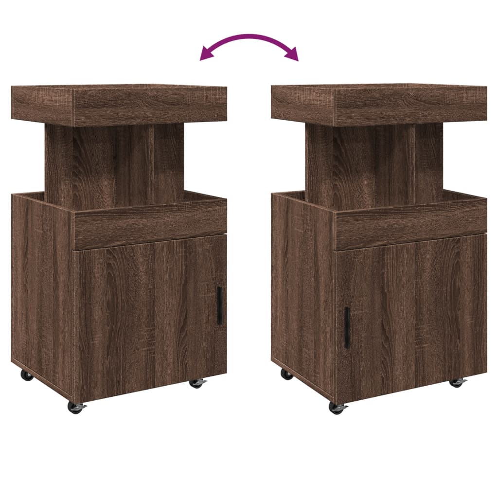 Barový Vozík 50 X 41 X 89 Cm Kompozitní Dřevo