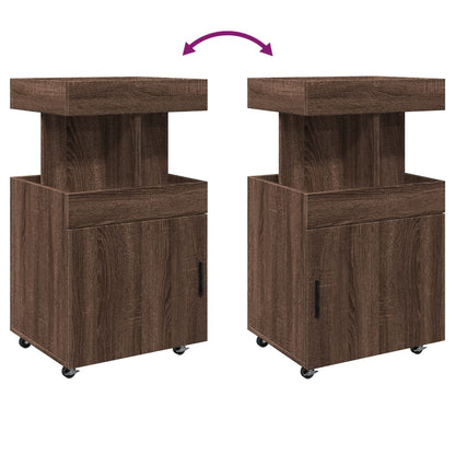 Barový Vozík 50 X 41 X 89 Cm Kompozitní Dřevo