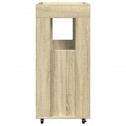 Barový Vozík Dub Sonoma 60 X 39,5 X 89 Cm Kompozitní Dřevo