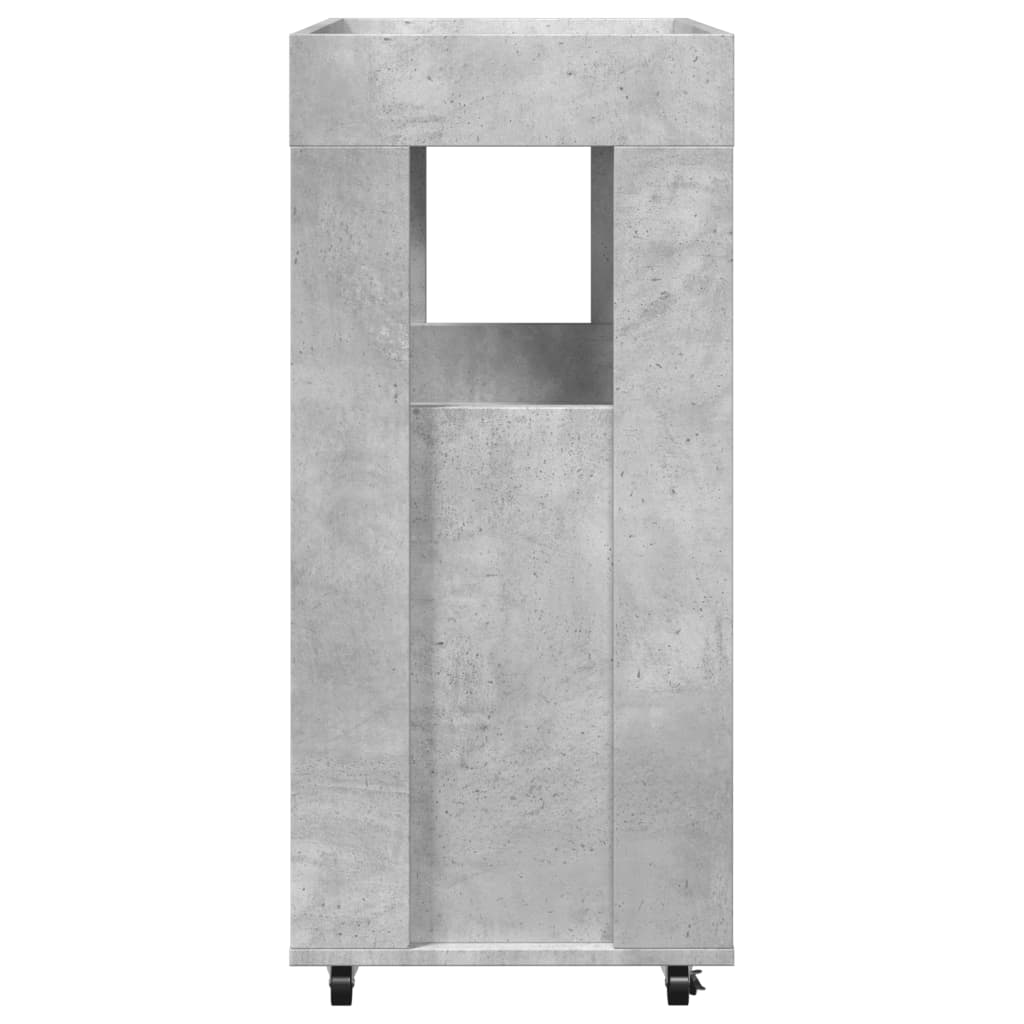 Barový Vozík Betonově Šedý 60 X 39,5 X 89 Cm Kompozitní Dřevo