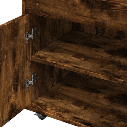 Barový Vozík 60 X 39,5 X 89 Cm Kompozitní Dřevo