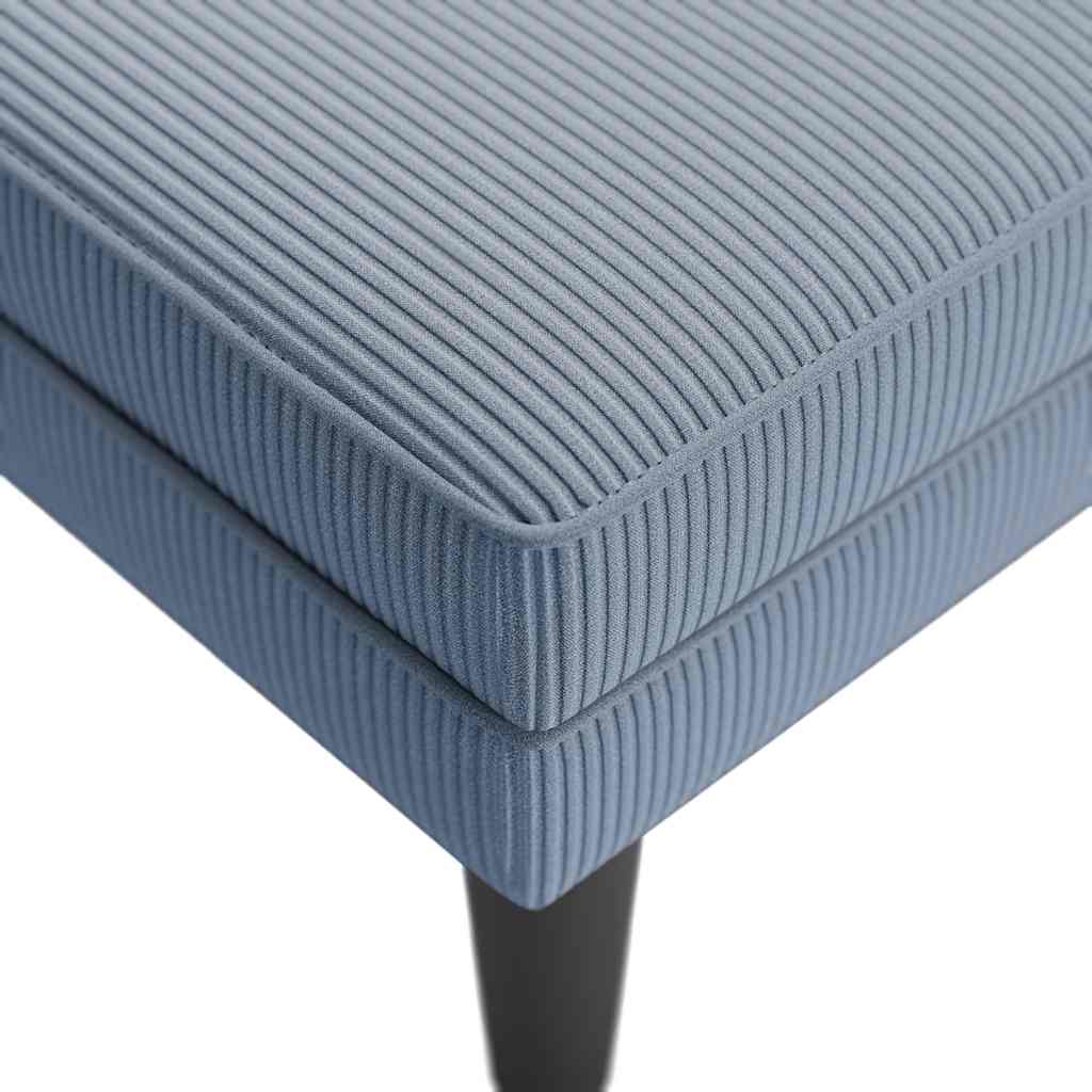 Lenoška S Polštářem Modrá Manšestr Textil
