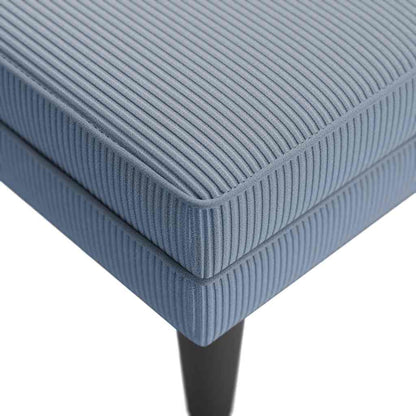 Lenoška S Polštářem Modrá Manšestr Textil