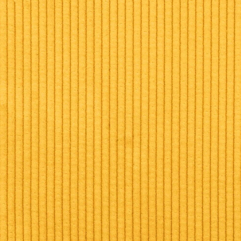 Lenoška S Polštářem Světle Žlutá Manšestr Textil