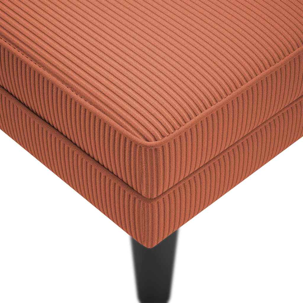 Lenoška S Polštářem Červená Oranžová Manšestr Textil