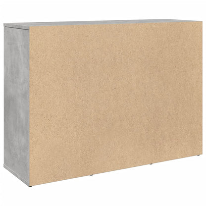 Příborník Betonově Šedý 90,5 X 29,5 X 65 Cm Kompozitní Dřevo