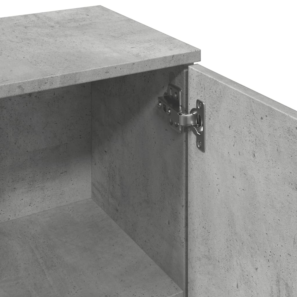 Příborník Betonově Šedý 90,5 X 29,5 X 65 Cm Kompozitní Dřevo