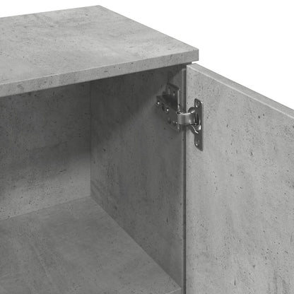 Příborník Betonově Šedý 90,5 X 29,5 X 65 Cm Kompozitní Dřevo