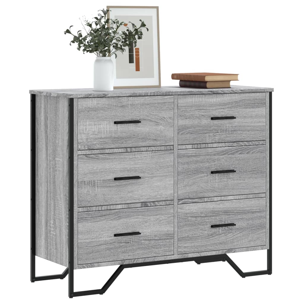 Komoda 91 X 35,5 X 74,5 Cm Kompozitní Dřevo