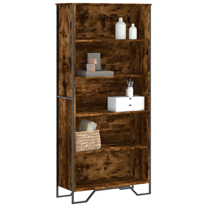 Knihovna 50 X 31 X 74,5 Cm Kompozitní Dřevo Kouřový Dub