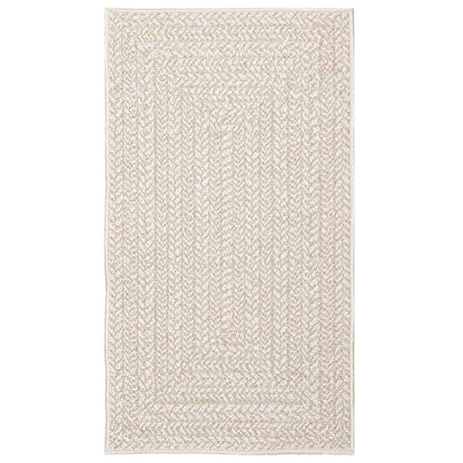 Koberec Zizur Krémová 60X110 Cm Jutový Vzhled Interiér Exteriér