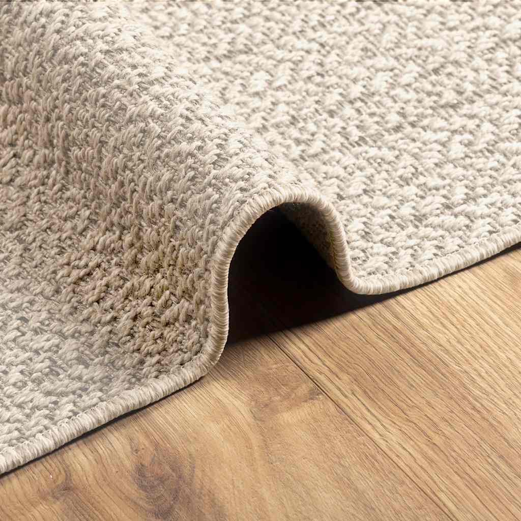 Koberec Zizur Krémová 60X110 Cm Jutový Vzhled Interiér Exteriér