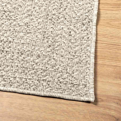 Koberec Zizur Krémová 60X110 Cm Jutový Vzhled Interiér Exteriér