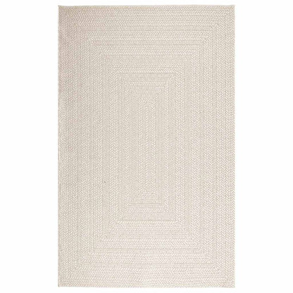 Koberec Zizur Krémová 160X230Cm Jutový Vzhled Interiér Exteriér