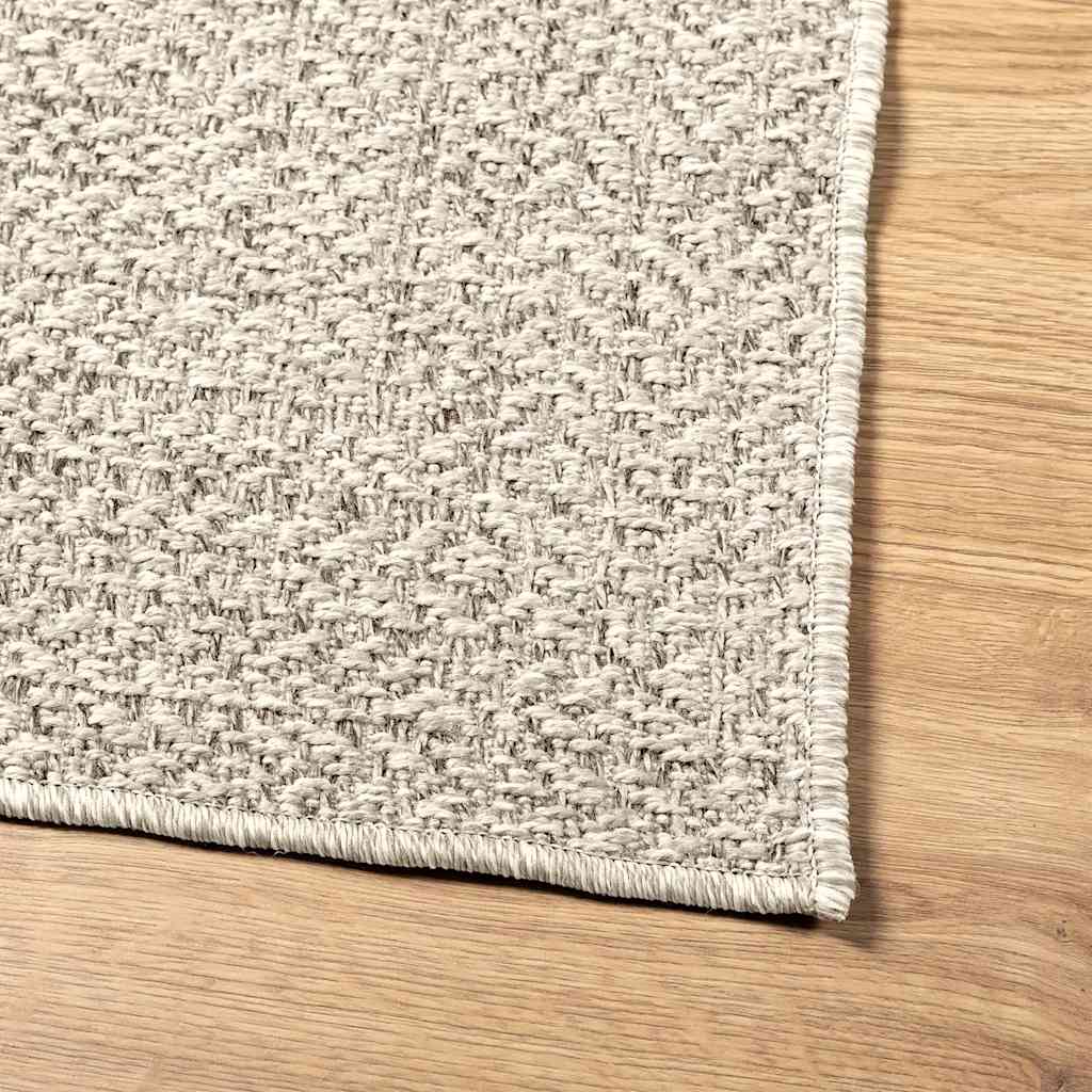Koberec Zizur Krémová 160X230Cm Jutový Vzhled Interiér Exteriér