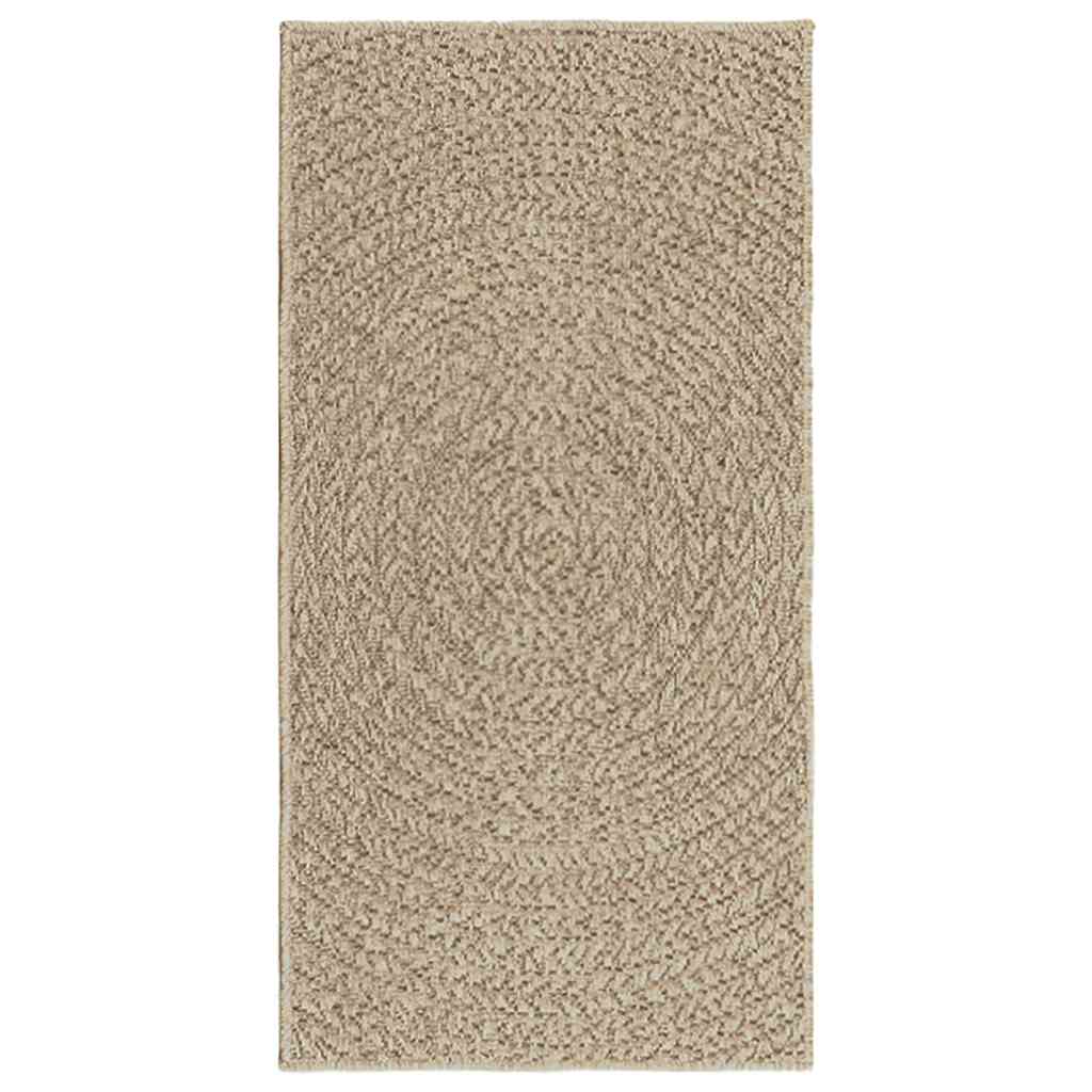 Koberec Zizur Béžový 60X110 Cm Jutový Vzhled Interiér Exteriér
