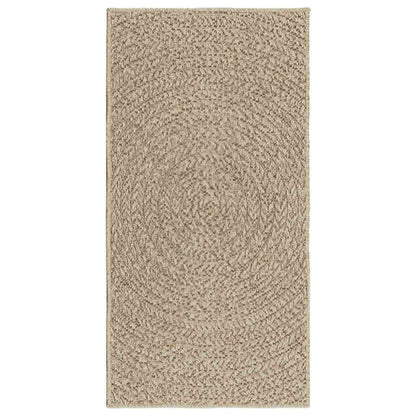 Koberec Zizur Béžový 60X110 Cm Jutový Vzhled Interiér Exteriér