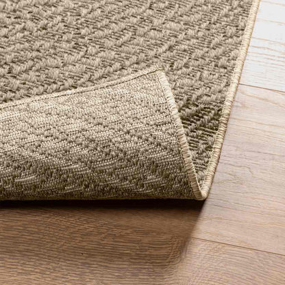 Koberec Zizur Béžový 60X110 Cm Jutový Vzhled Interiér Exteriér