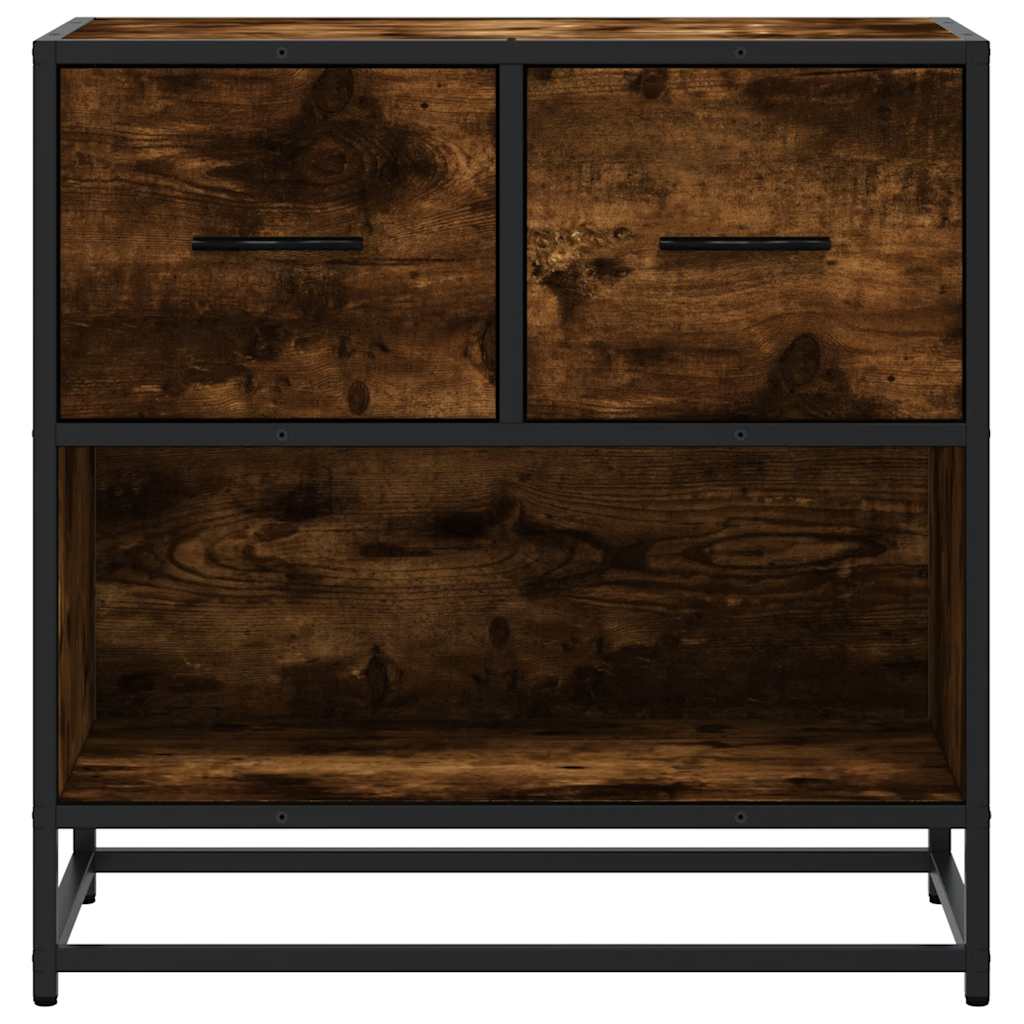 Noční Stolek 60 X 31 X 60 Cm Kompozit Dřevo A Kovu