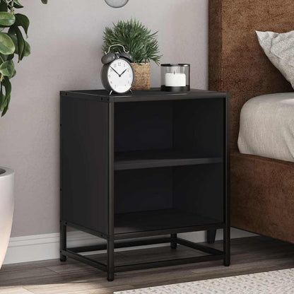 Noční Stolky 2 Ks 40X31X50 Cm Kompozitní Dřevo A Kov