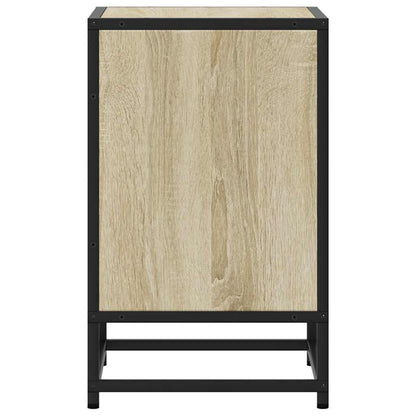 Noční Stolky 2 Ks 40X31X50 Cm Kompozitní Dřevo A Kov