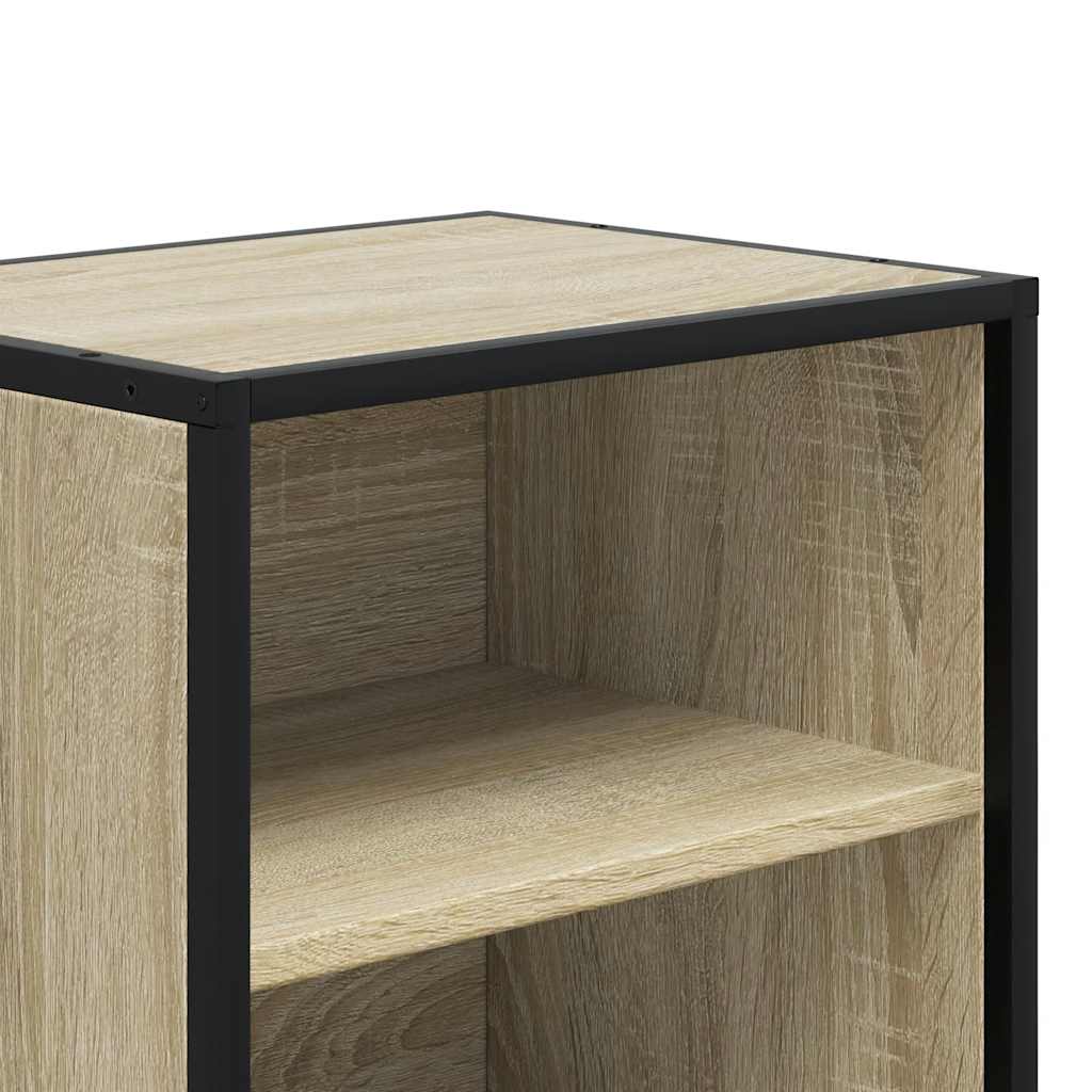 Noční Stolky 2 Ks 40X31X50 Cm Kompozitní Dřevo A Kov