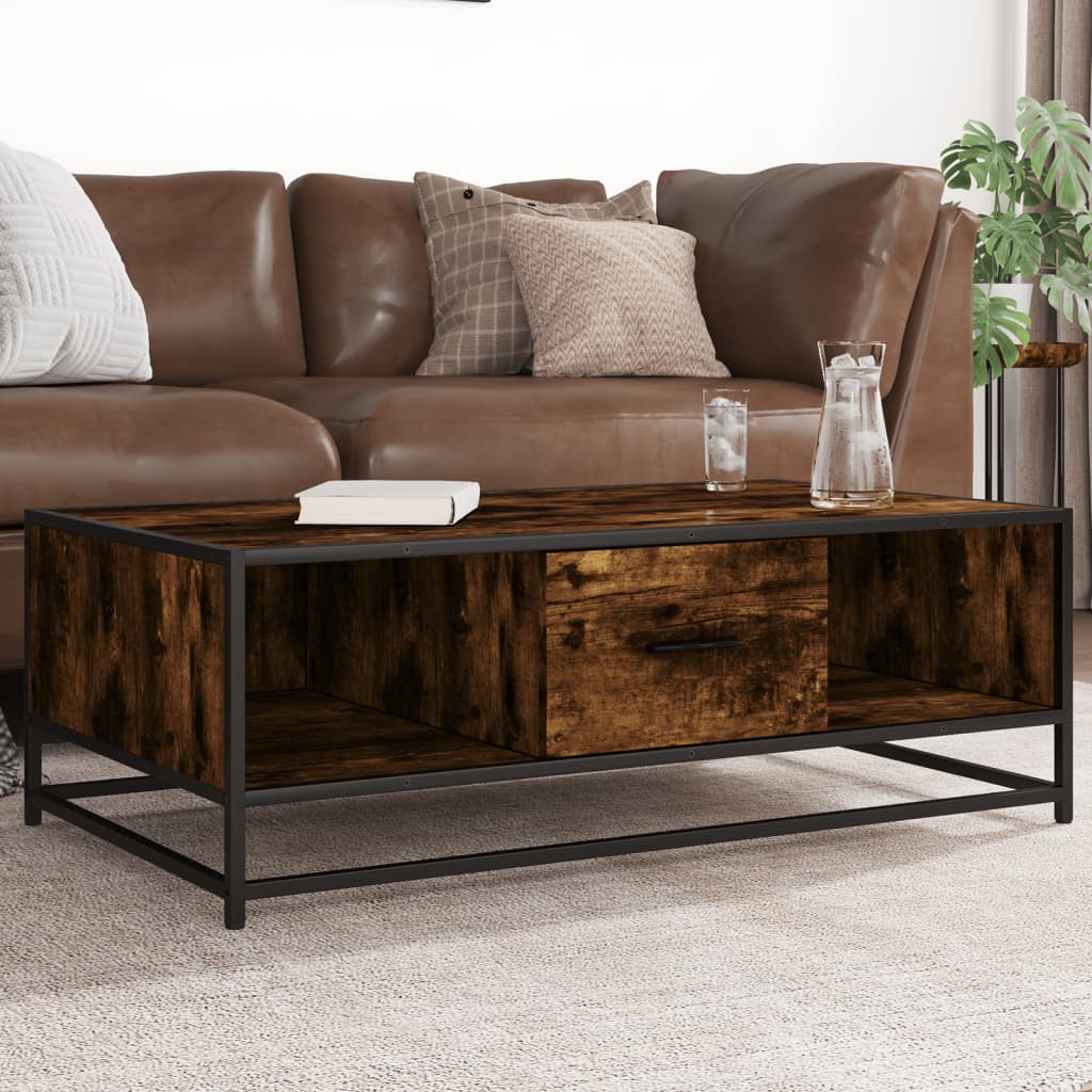 Konferenční Stolek Šedý Sonoma 100 X 57 X 35 Cm Kompozit A Kov