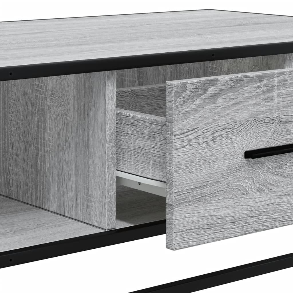 Konferenční Stolek Šedý Sonoma 100 X 57 X 35 Cm Kompozit A Kov