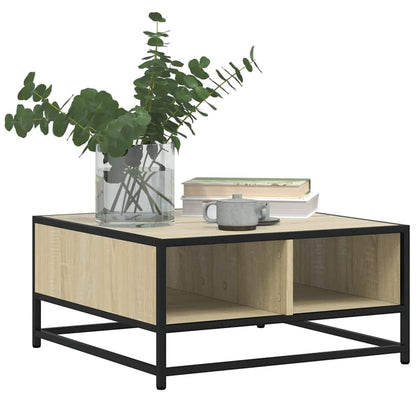 Konferenční Stolek Dub Sonoma 60,5X60,5X30 Cm Kompozit A Kov