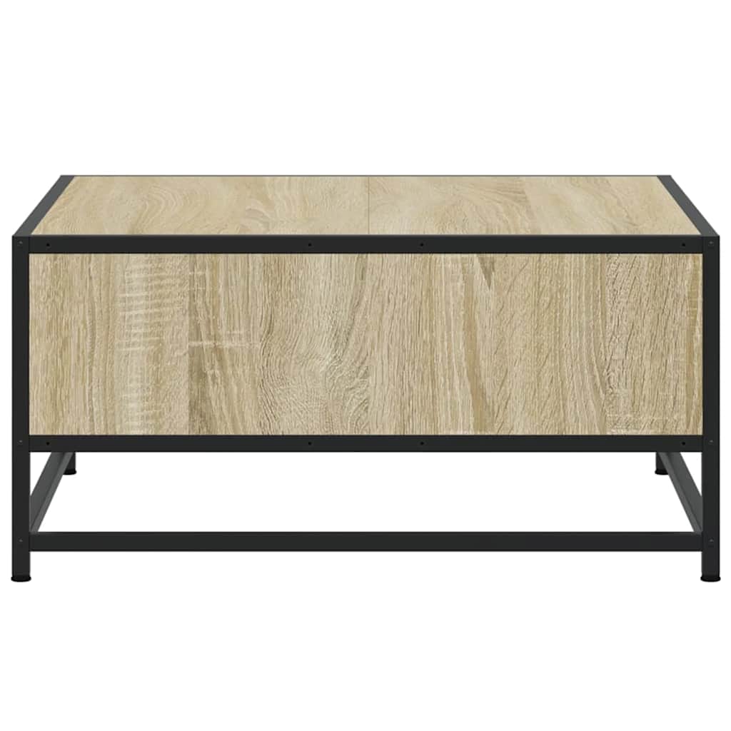 Konferenční Stolek Dub Sonoma 60,5X60,5X30 Cm Kompozit A Kov