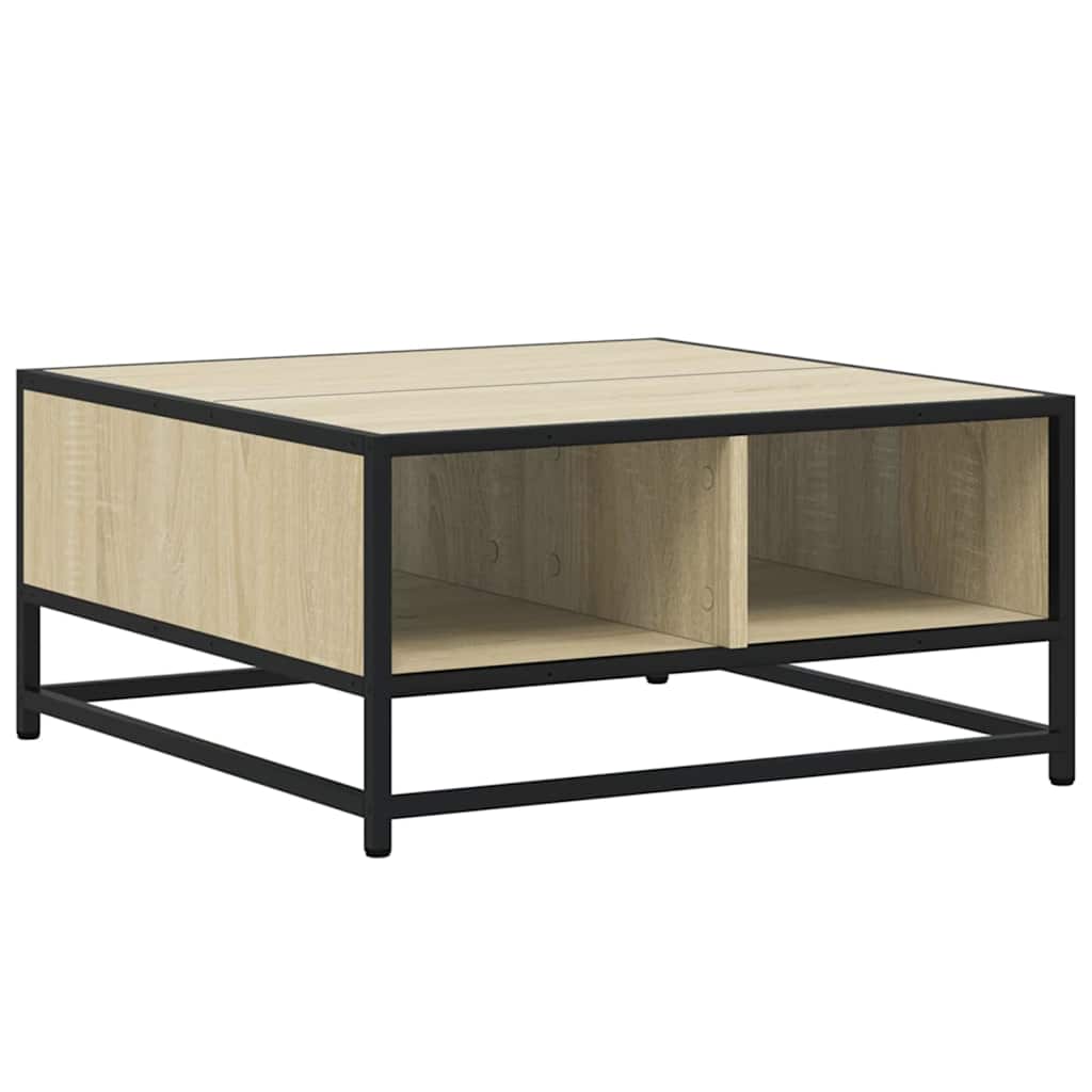 Konferenční Stolek Dub Sonoma 60,5X60,5X30 Cm Kompozit A Kov