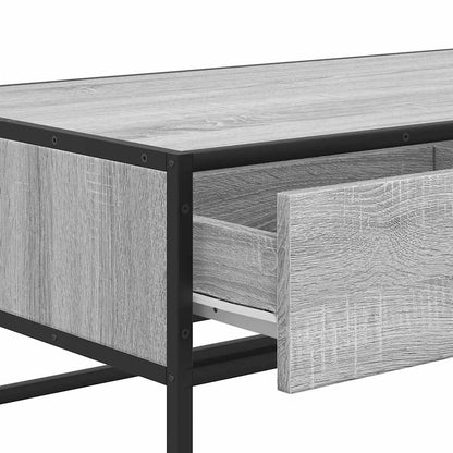 Konferenční Stolek Šedý Sonoma 100 X 50 X 35 Cm Kompozit A Kov