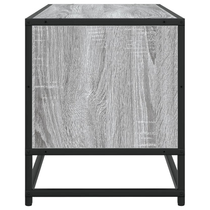 Tv Skříňka Šedá Sonoma 80 X 34,5 X 40 Cm Kompozitní Dřevo A Kov