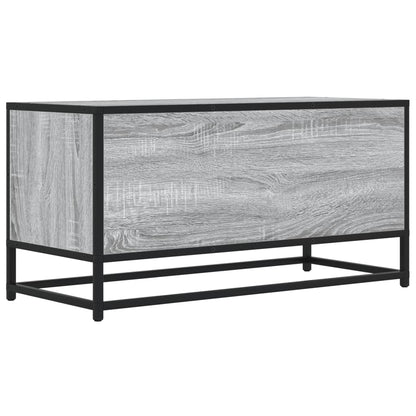 Tv Skříňka Šedá Sonoma 80 X 34,5 X 40 Cm Kompozitní Dřevo A Kov