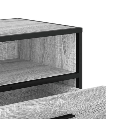 Tv Skříňka Šedá Sonoma 80 X 34,5 X 40 Cm Kompozitní Dřevo A Kov