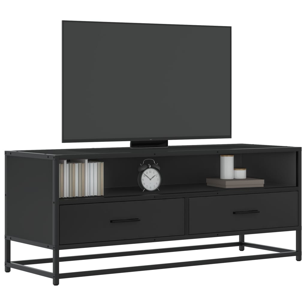 Tv Skříňka Šedá Sonoma 80 X 34,5 X 40 Cm Kompozitní Dřevo A Kov