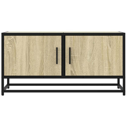 Tv Skříňka Dub Sonoma 80 X 34,5 X 40 Cm Kompozitní Dřevo A Kov