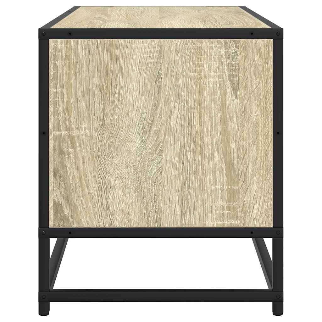 Tv Skříňka Dub Sonoma 80 X 34,5 X 40 Cm Kompozitní Dřevo A Kov
