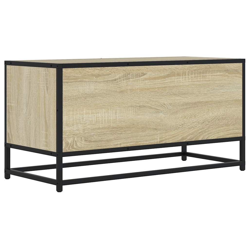 Tv Skříňka Dub Sonoma 80 X 34,5 X 40 Cm Kompozitní Dřevo A Kov