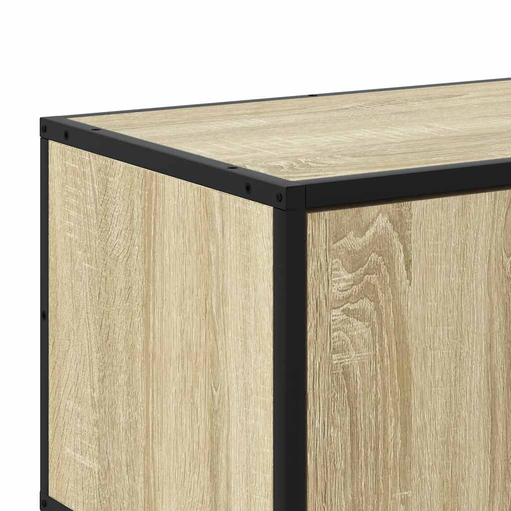 Tv Skříňka Dub Sonoma 80 X 34,5 X 40 Cm Kompozitní Dřevo A Kov