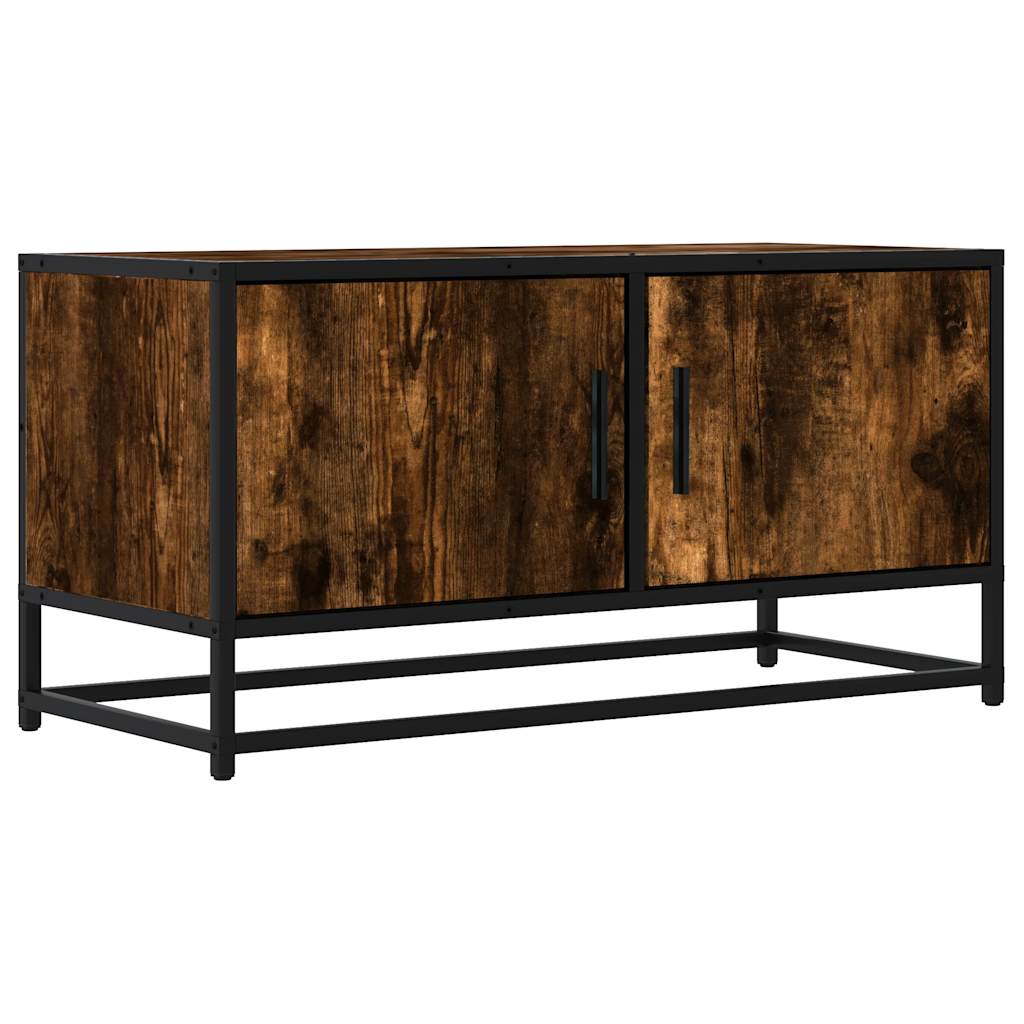 Tv Skříňka 80 X 34,5 X 40 Cm Kompozitní Dřevo A Kov