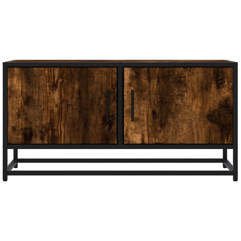 Tv Skříňka 80 X 34,5 X 40 Cm Kompozitní Dřevo A Kov