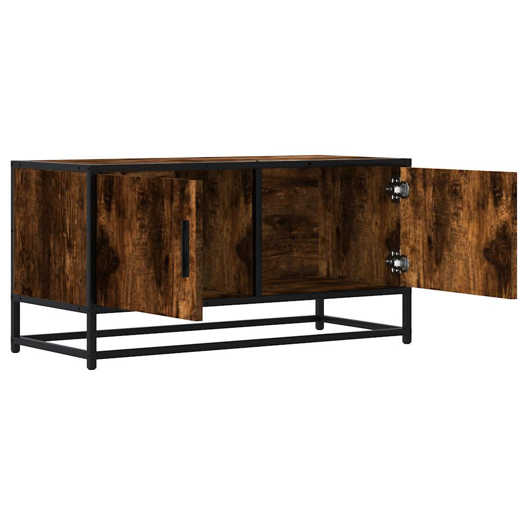 Tv Skříňka 80 X 34,5 X 40 Cm Kompozitní Dřevo A Kov