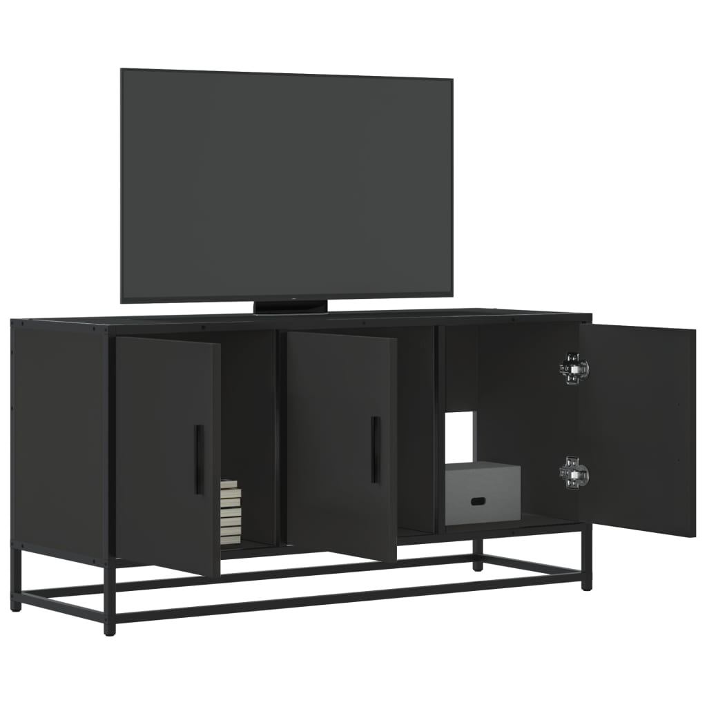 Tv Skříňka 100 X 35 X 50 Cm Kompozitní Dřevo A Kov