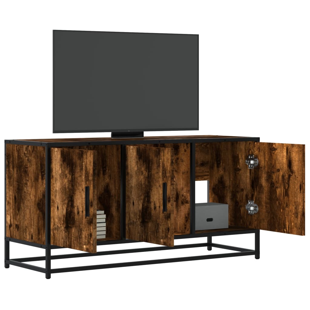 Tv Skříňka 100 X 35 X 50 Cm Kompozitní Dřevo A Kov