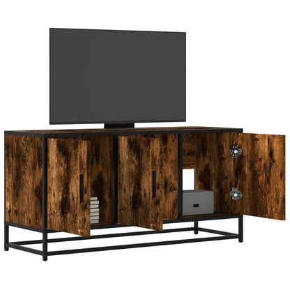 Tv Skříňka 100 X 35 X 50 Cm Kompozitní Dřevo A Kov