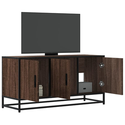 Tv Skříňka 100 X 35 X 50 Cm Kompozitní Dřevo A Kov